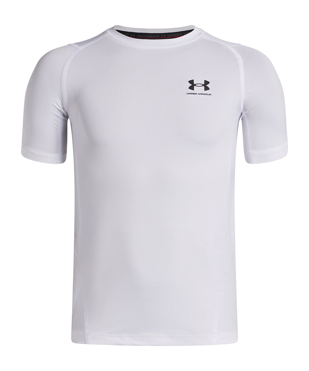 Polera Niño UA HG ARMOUR SS Blanco