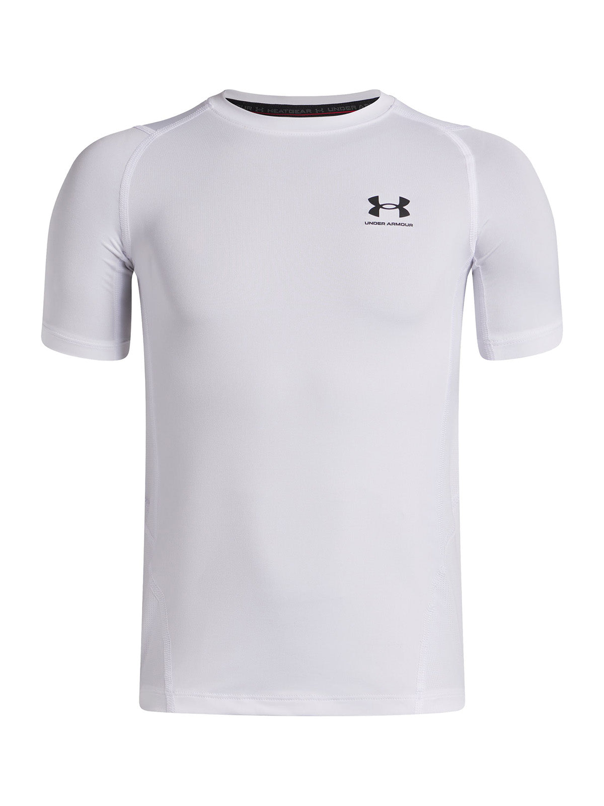 Polera Niño UA HG ARMOUR SS Blanco