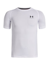 Polera Niño UA HG ARMOUR SS Blanco