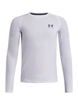 Polera Niño UA HG ARMOUR LS Blanco