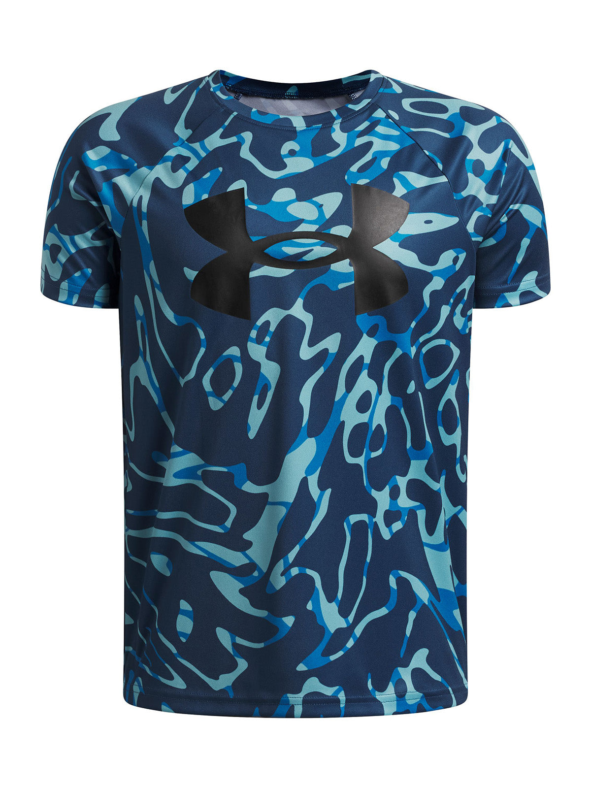 Polera Niño TECH BL PRINTED SS Azul