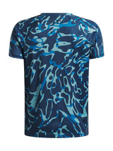 Polera Niño TECH BL PRINTED SS Azul