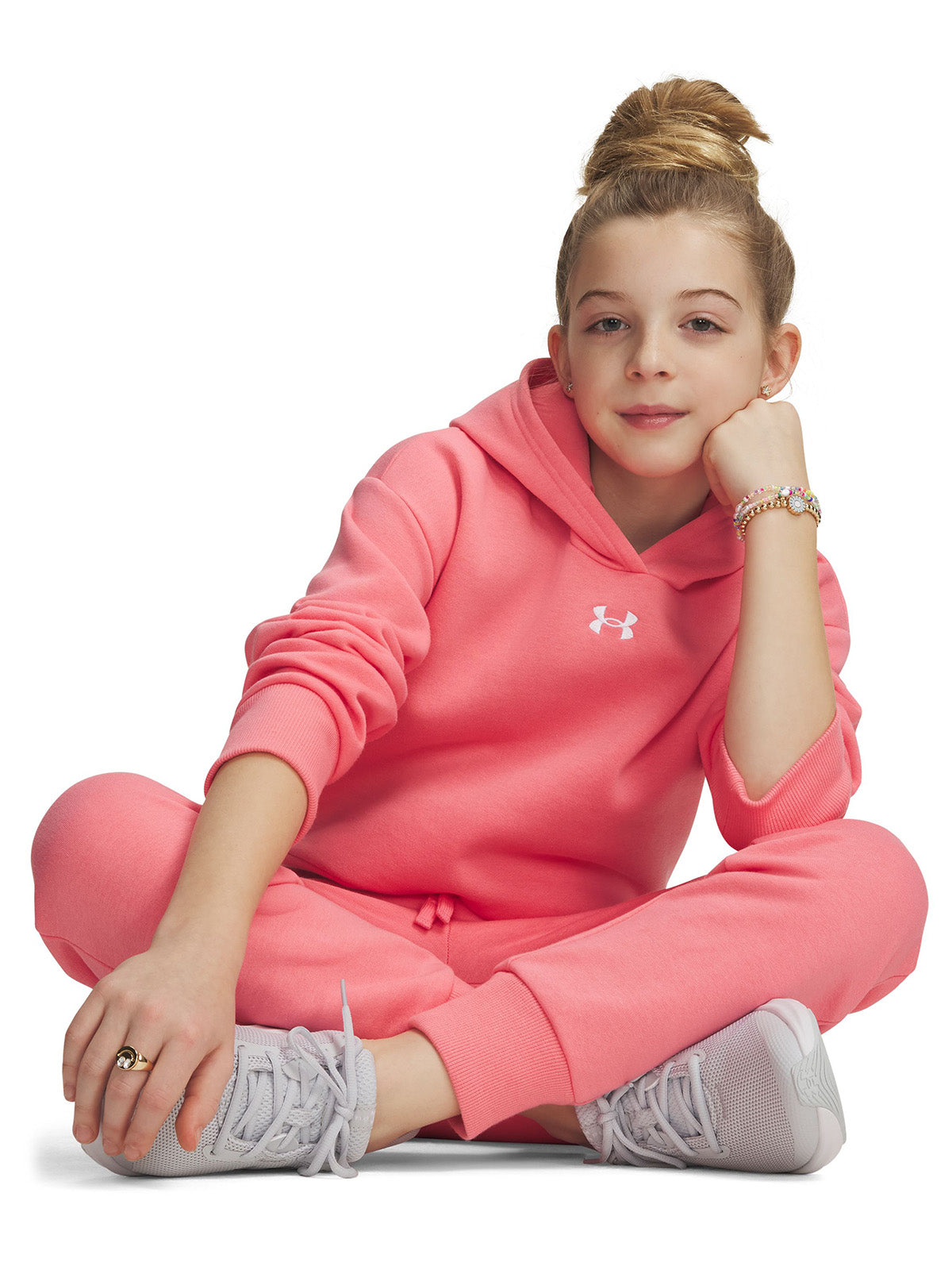 Pantalón Niña RIVAL FLEECE JOGGERS Rosado