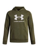 Polerón Lifestyle para niño Rival Fleece Big Logo verde Under Armour