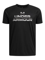 Polera Niño TECH SPLIT WRDMRK SS Negro