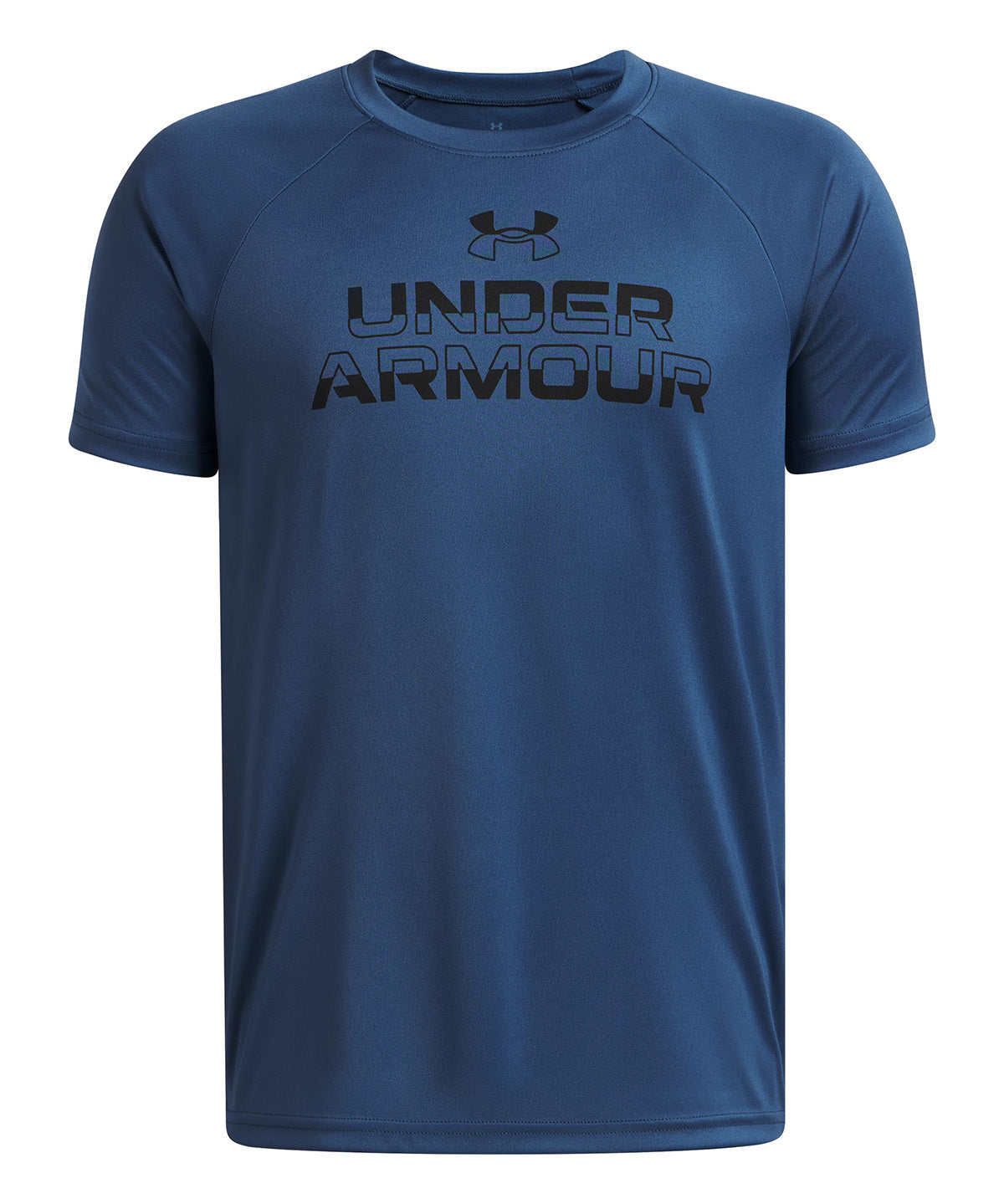 Polera Niño TECH SPLIT WRDMRK SS Azul