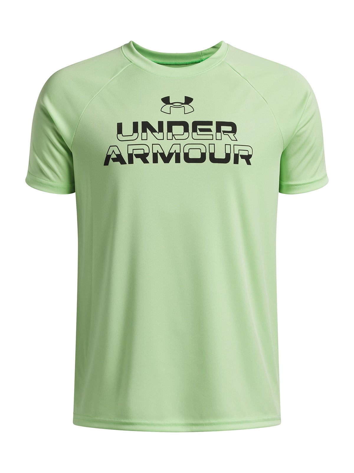 Polera Niño TECH SPLIT WRDMRK SS Verde