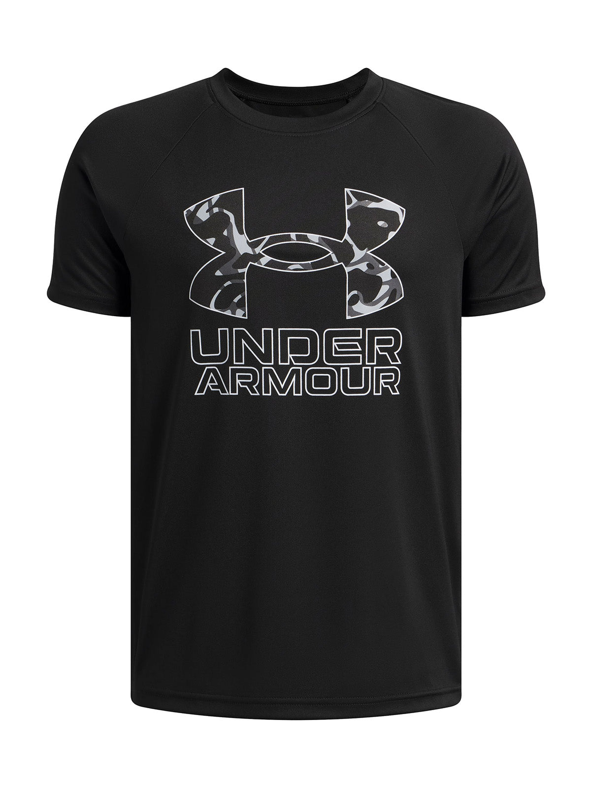 Polera Niño B TCH HBRID PRINT SS Negro
