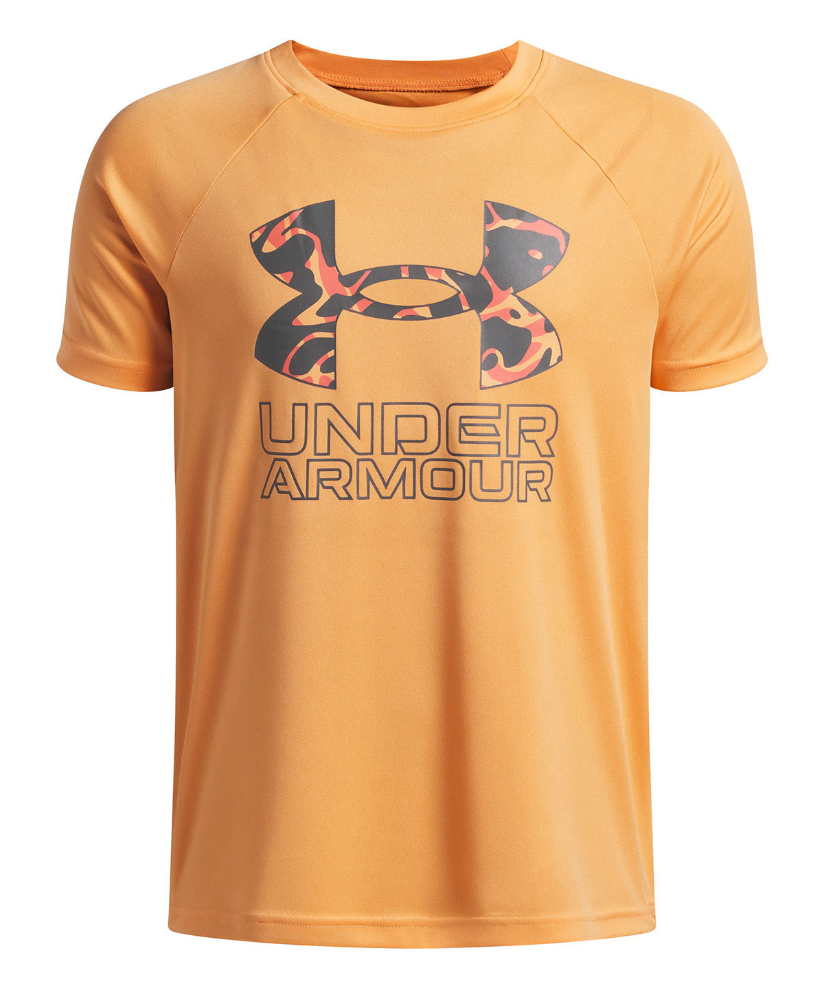 Polera Niño B TCH HBRID PRINT SS Naranjo