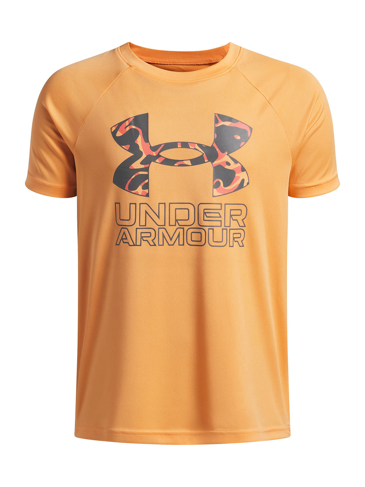 Polera Niño B TCH HBRID PRINT SS Naranjo