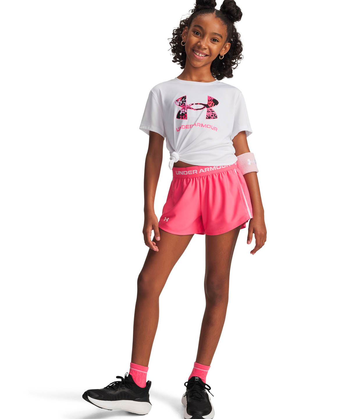 Short de Entrenamiento para Niña Tech Rosado Under Armour