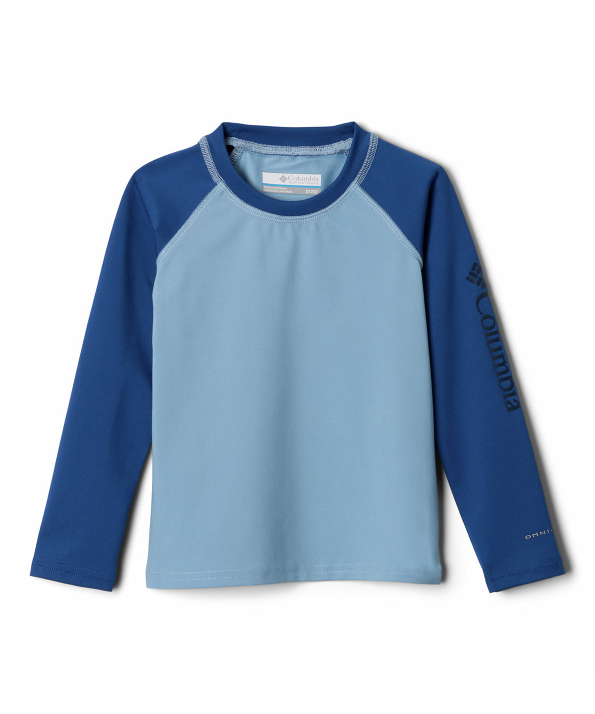 Polera Manga Larga Niño Sandy Shores Celeste Columbia