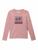 Polera Manga Larga Niña Hazeldel Hill Graphic Rosado Columbia