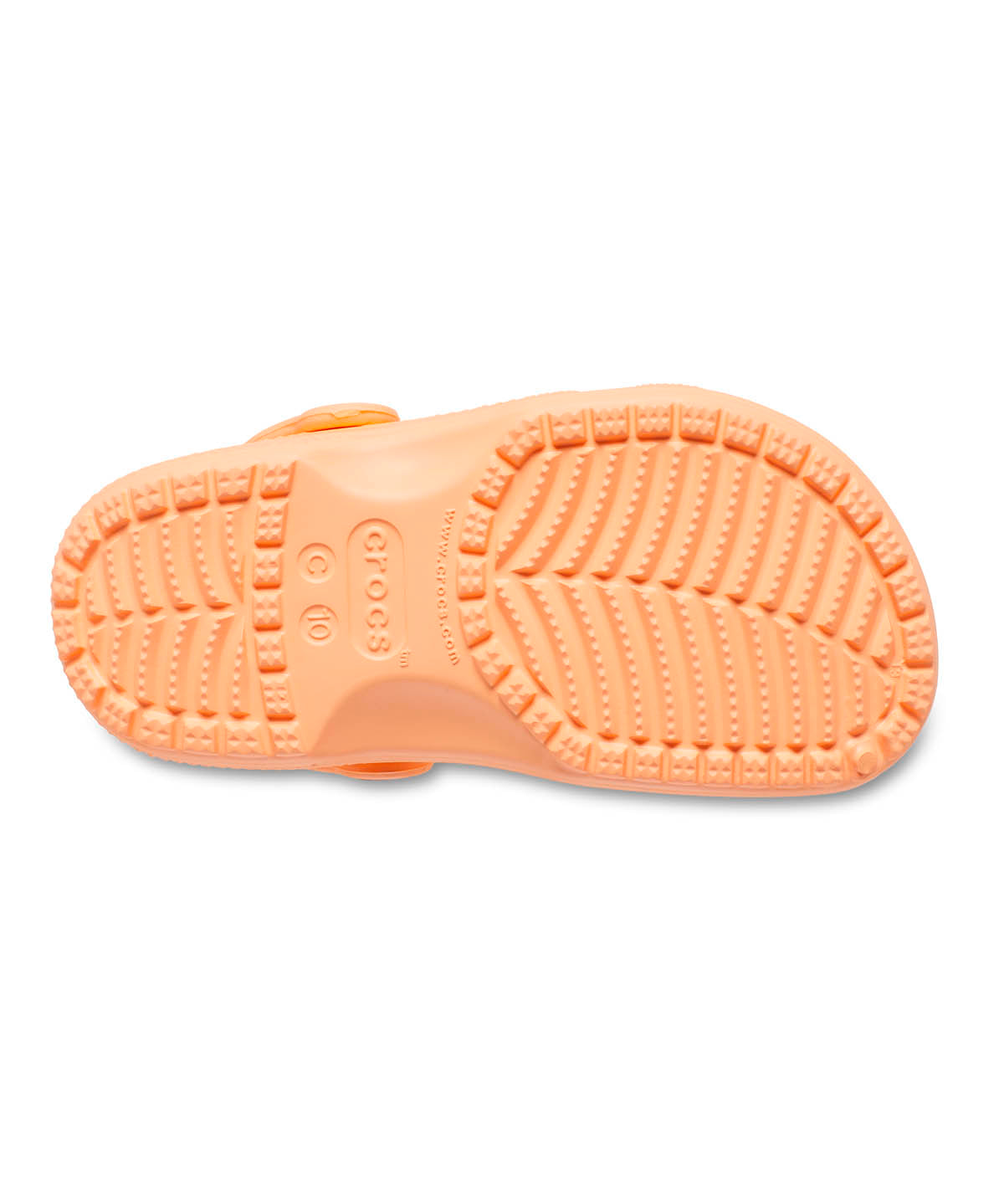 Zueco Niños Pequeños Classic Clog Naranja Claro Crocs