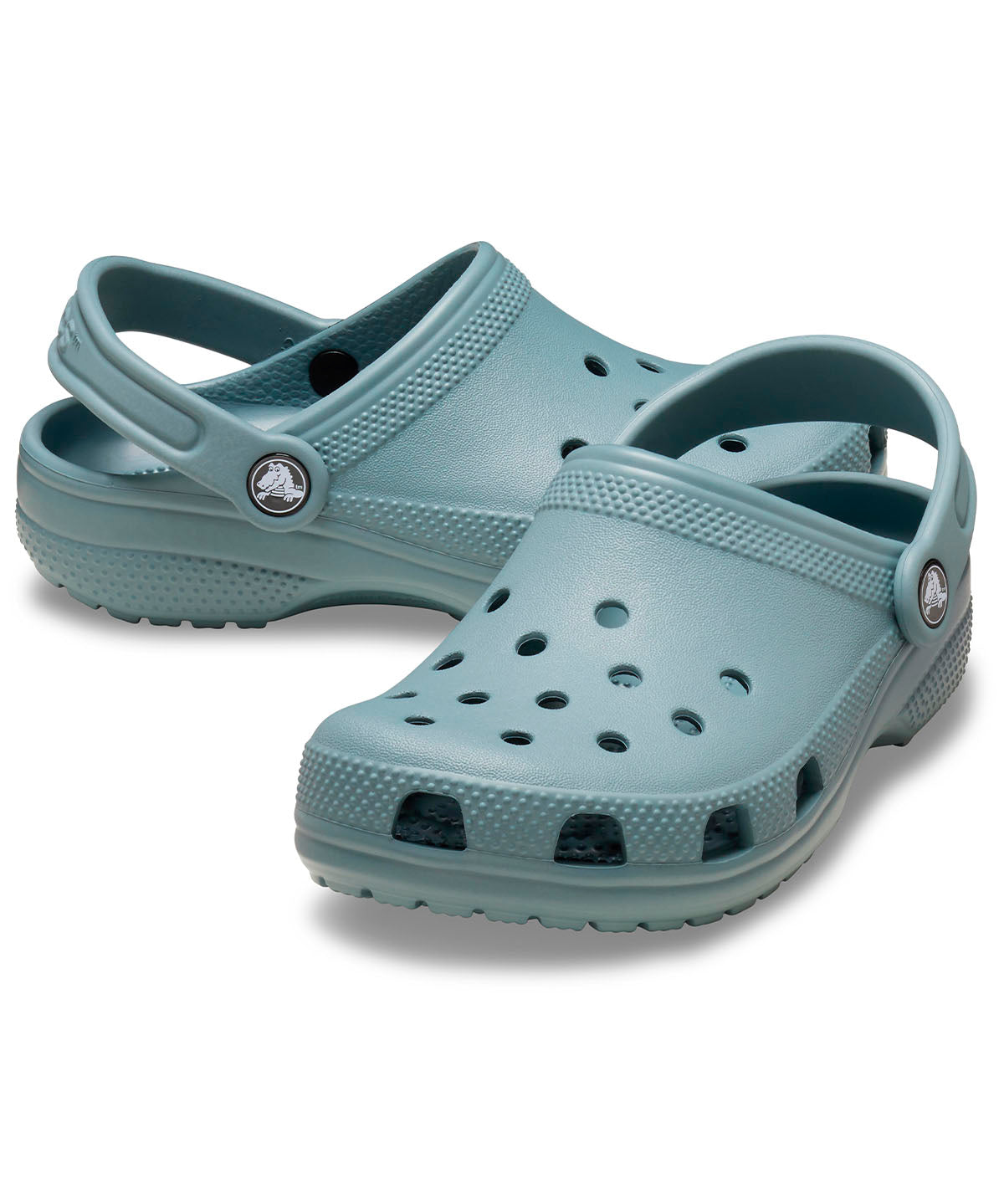 Zueco Infantil Niño Classic Clog Verde Petróleo Crocs