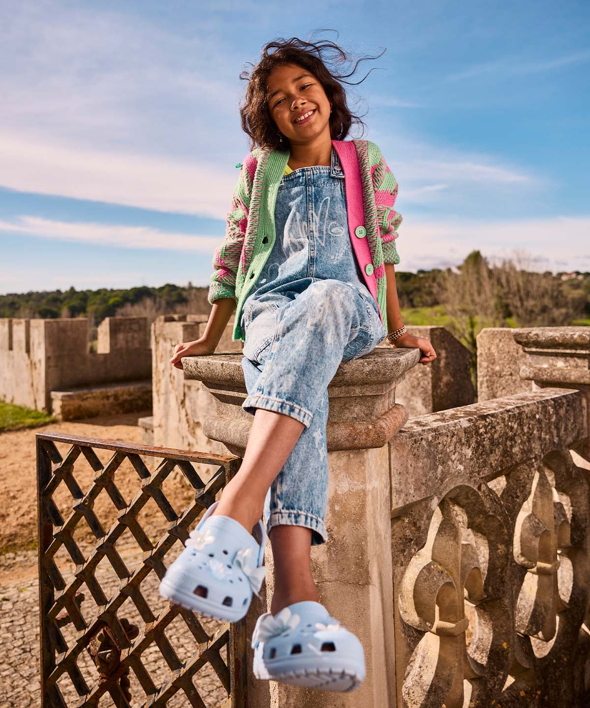 Zueco Niños Grandes Classic Clog Azul Crocs