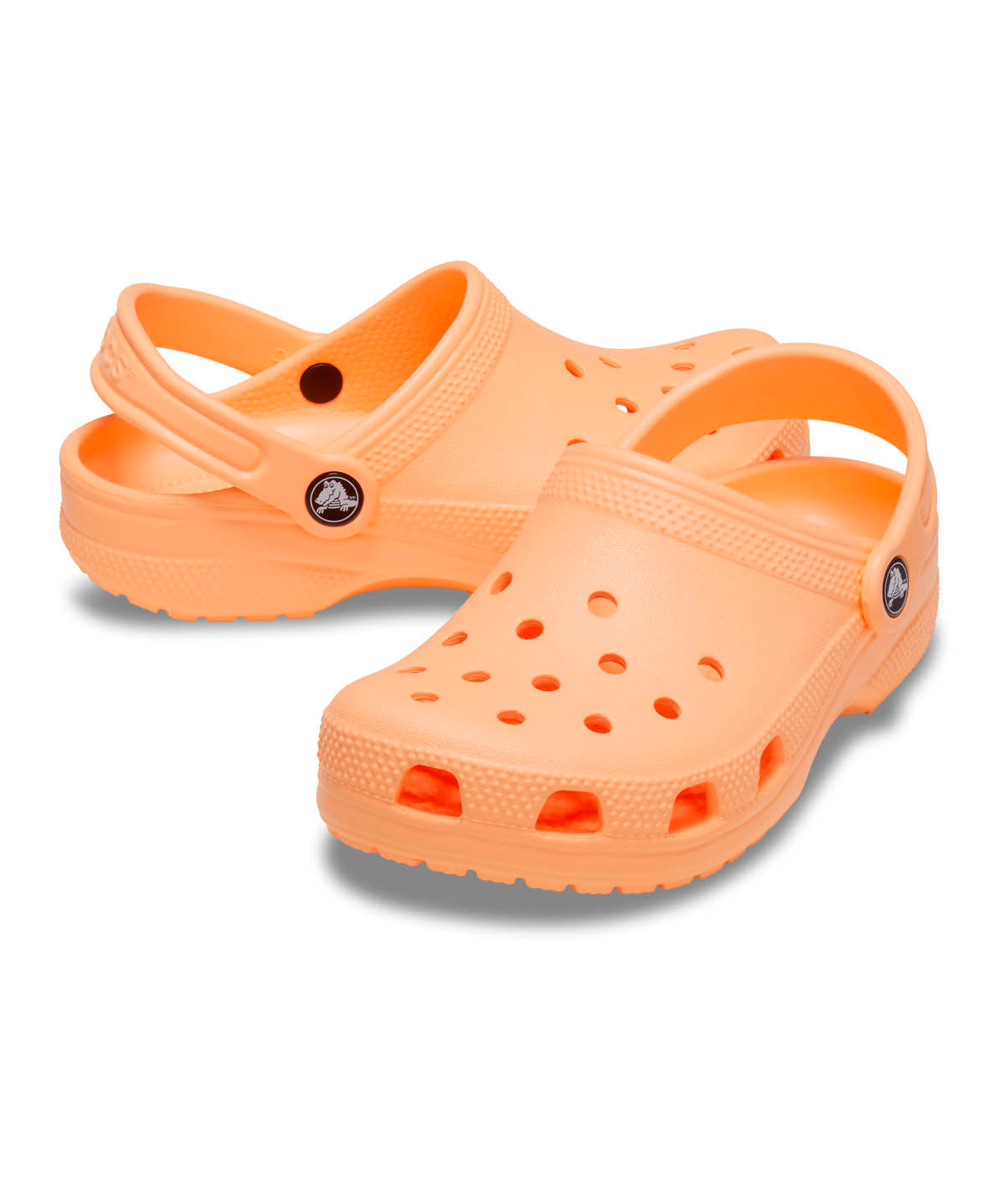 Zueco Niños Grandes Classic Clog Naranja Claro Crocs
