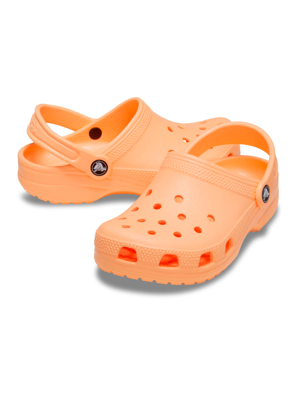 Zueco Niños Grandes Classic Clog Naranja Claro Crocs