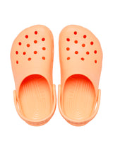 Zueco Niños Grandes Classic Clog Naranja Claro Crocs