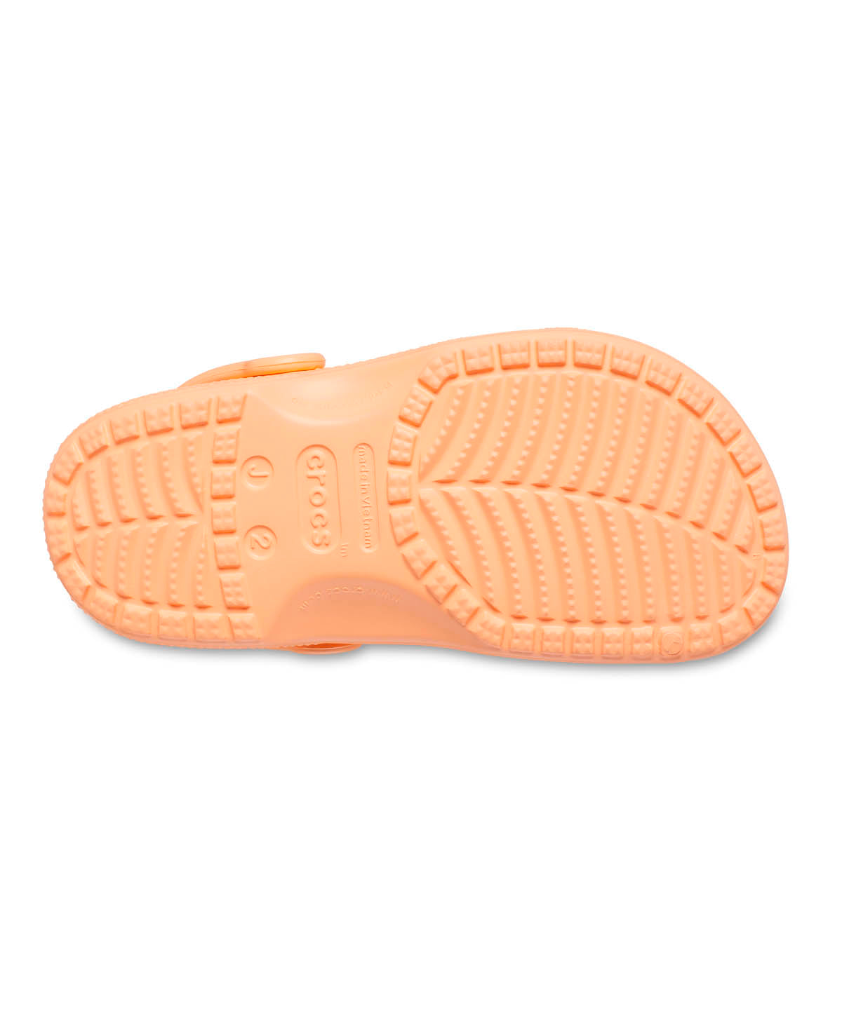Zueco Niños Grandes Classic Clog Naranja Claro Crocs