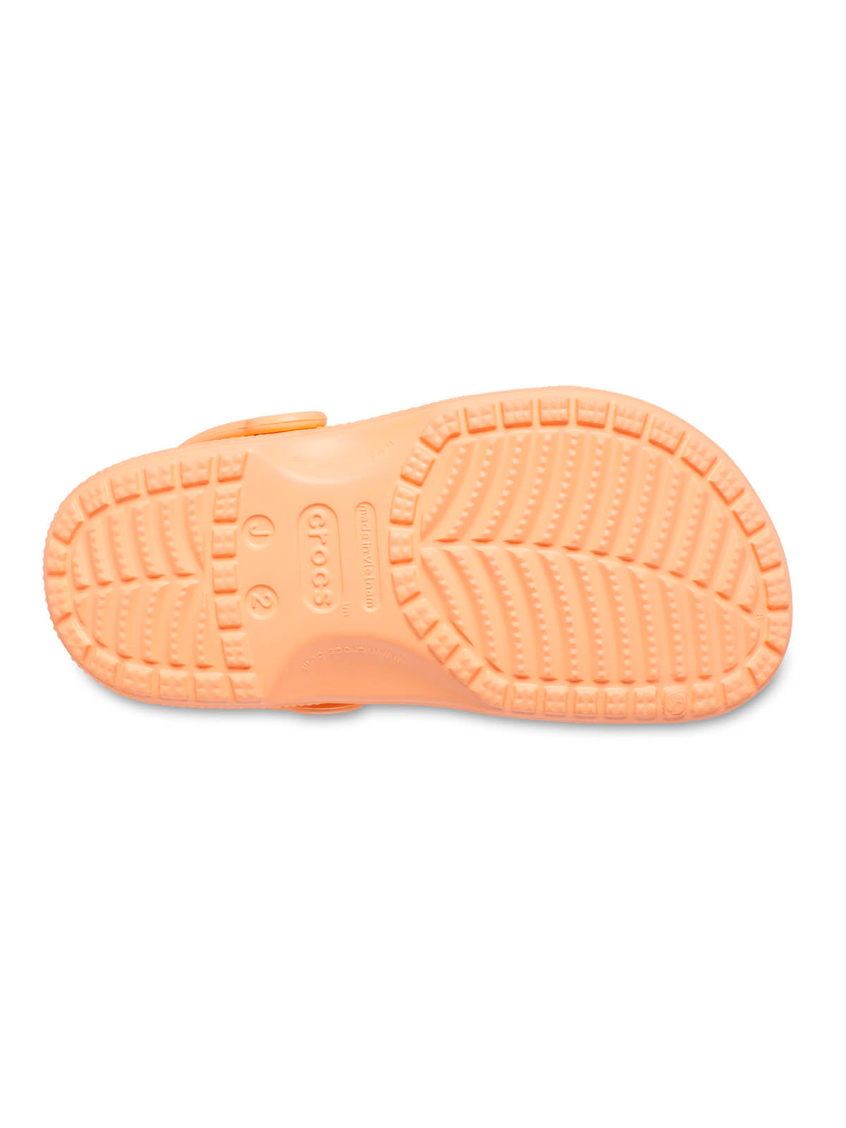 Zueco Niños Grandes Classic Clog Naranja Claro Crocs