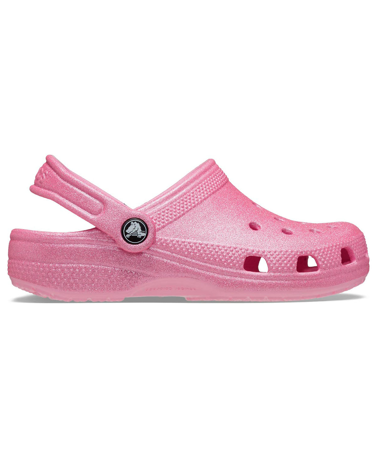 Zueco Niños Grandes Classic Glitter Clog Rosa Crocs