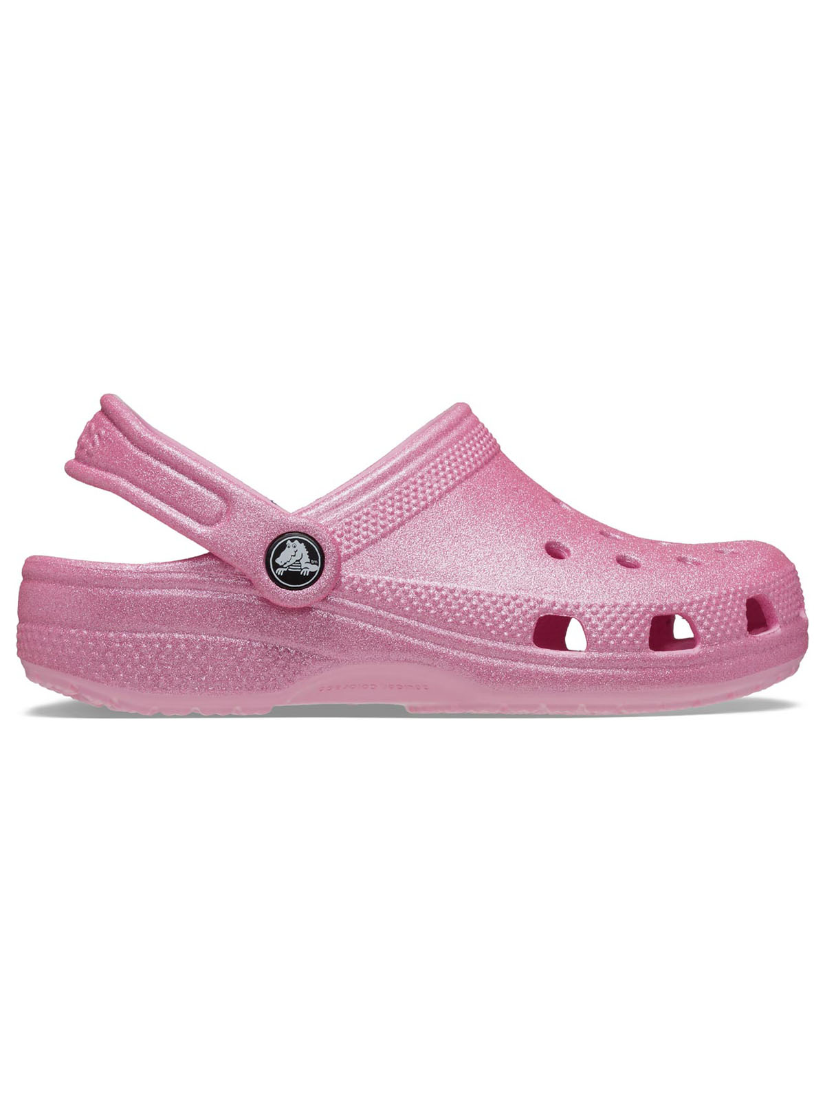 Zueco Niños Grandes Classic Glitter Clog Rosa Crocs