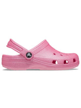 Zueco Niños Grandes Classic Glitter Clog Rosa Crocs