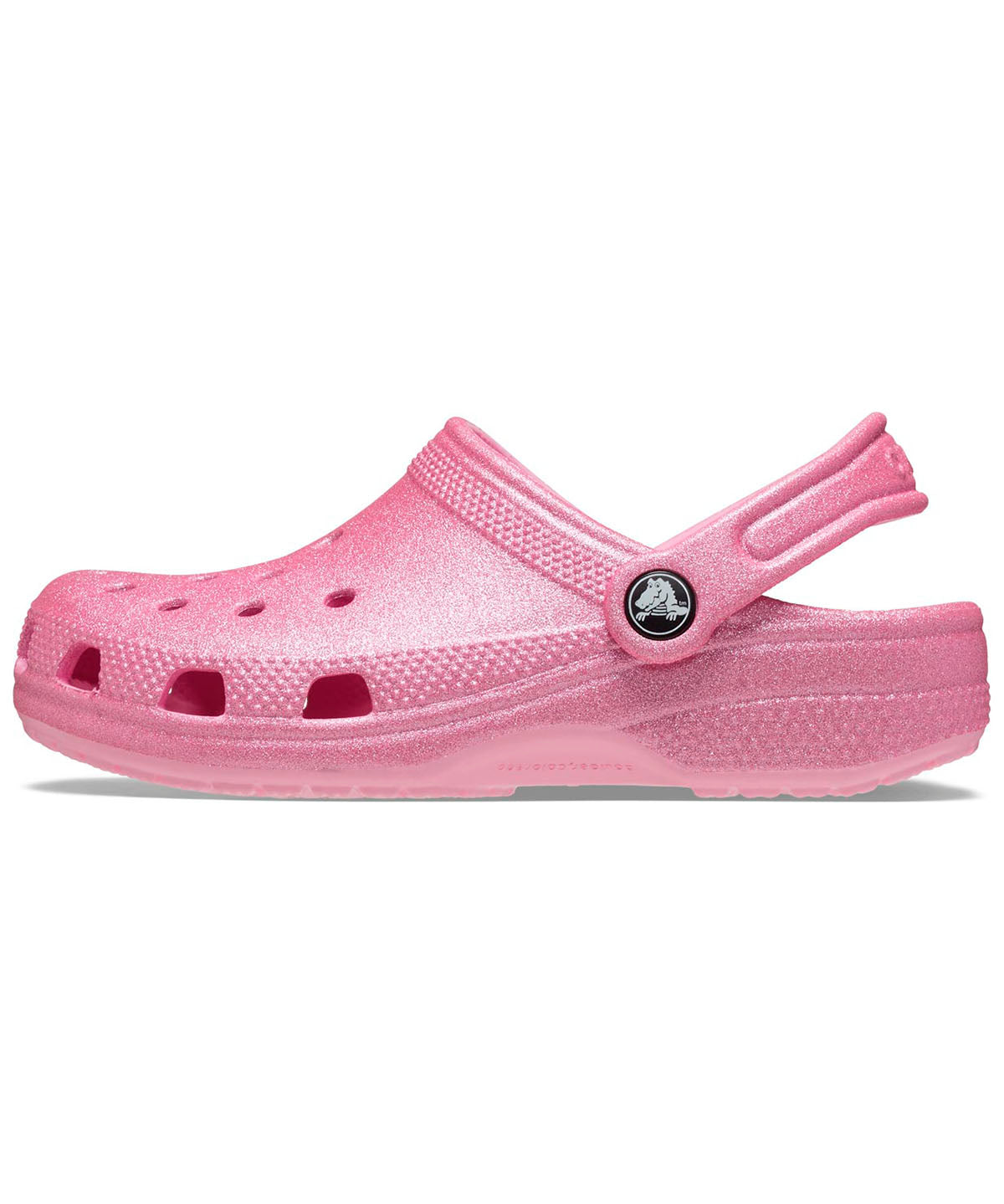 Zueco Niños Grandes Classic Glitter Clog Rosa Crocs