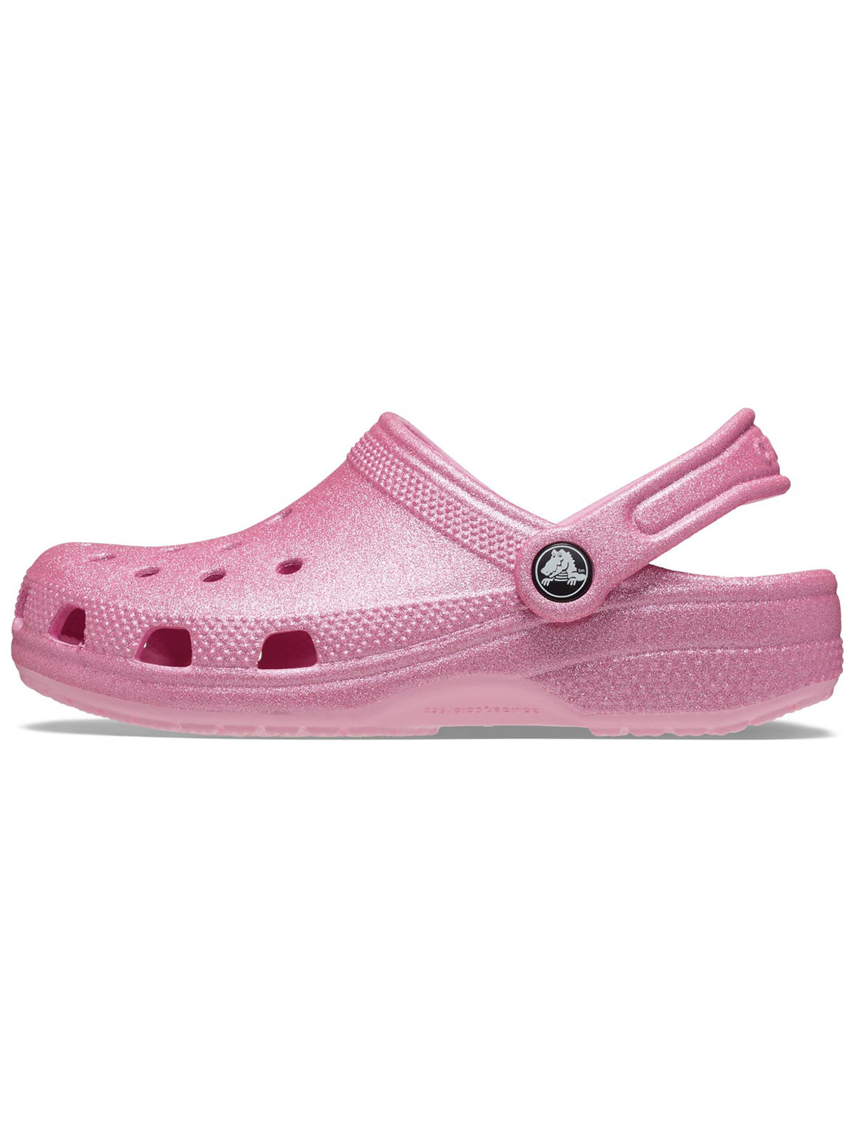 Zueco Niños Grandes Classic Glitter Clog Rosa Crocs