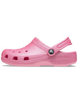 Zueco Niños Grandes Classic Glitter Clog Rosa Crocs