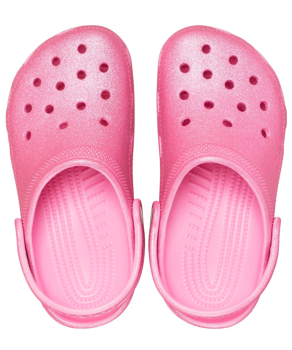Zueco Niños Grandes Classic Glitter Clog Rosa Crocs