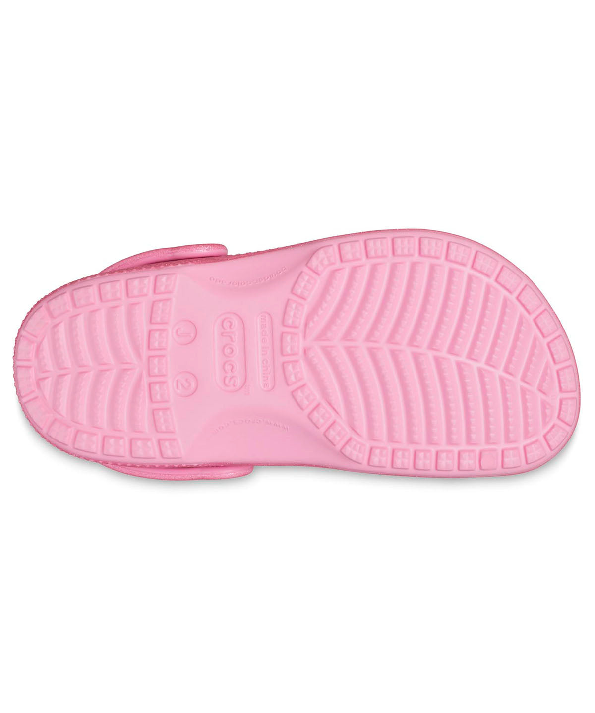 Zueco Niños Grandes Classic Glitter Clog Rosa Crocs