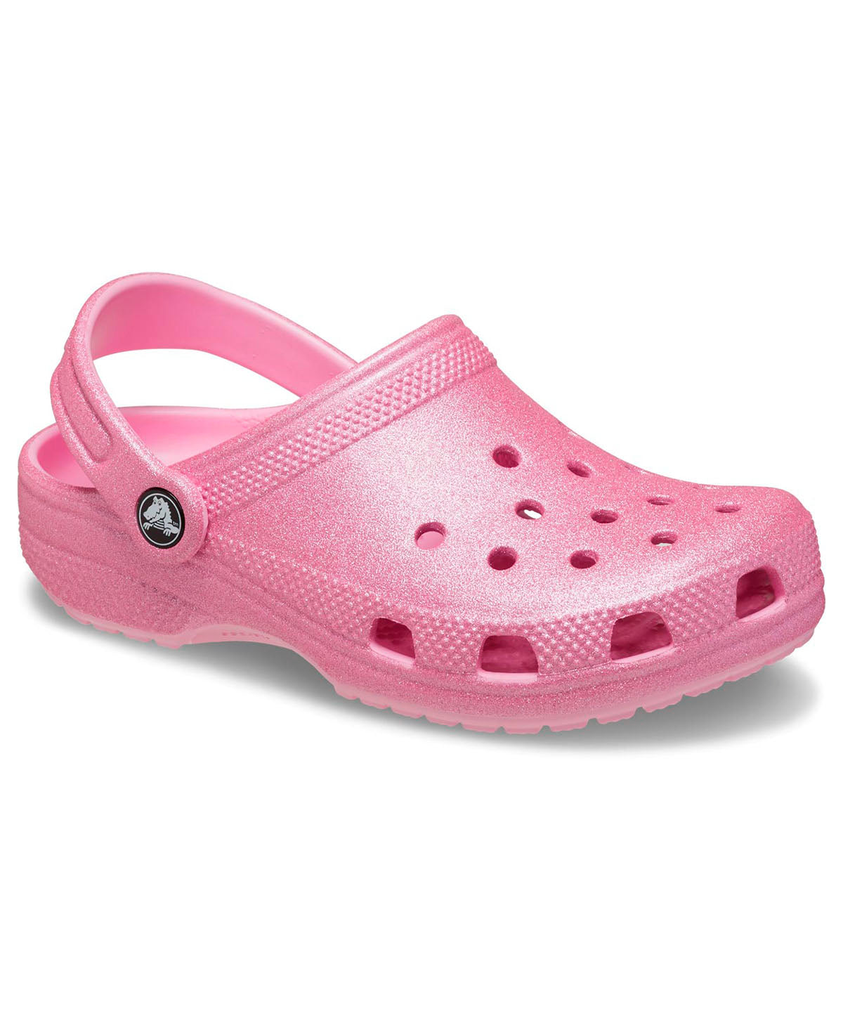 Zueco Niños Grandes Classic Glitter Clog Rosa Crocs