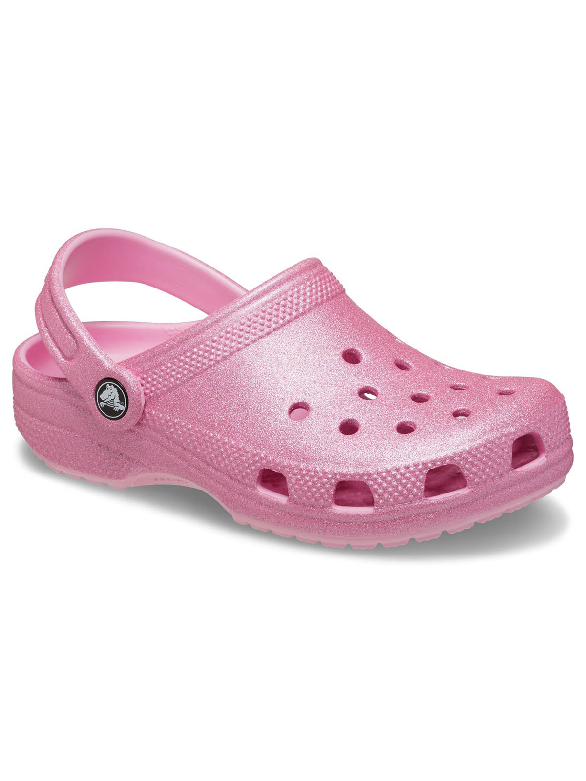 Zueco Niños Grandes Classic Glitter Clog Rosa Crocs
