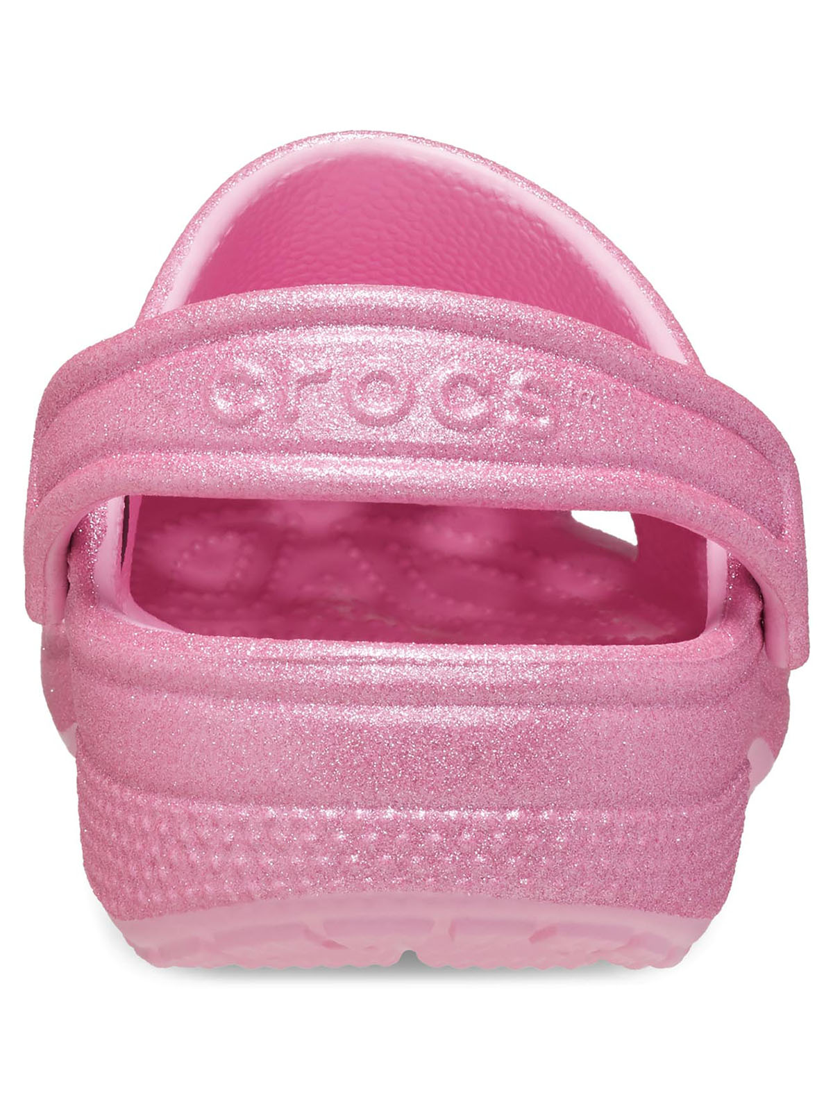 Zueco Niños Grandes Classic Glitter Clog Rosa Crocs