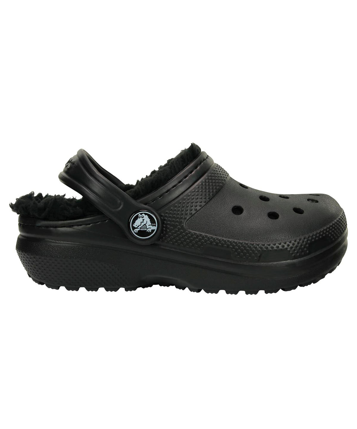 Zueco Infantil Niño Classic Lined Clog K Negro Crocs