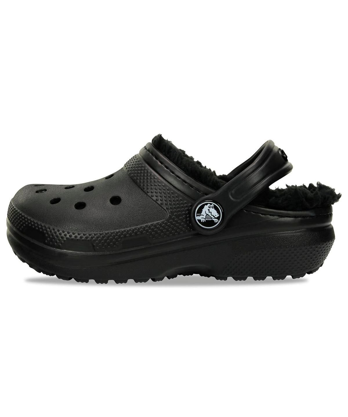 Zueco Infantil Niño Classic Lined Clog K Negro Crocs