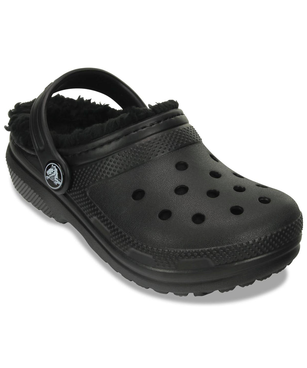 Zueco Infantil Niño Classic Lined Clog K Negro Crocs