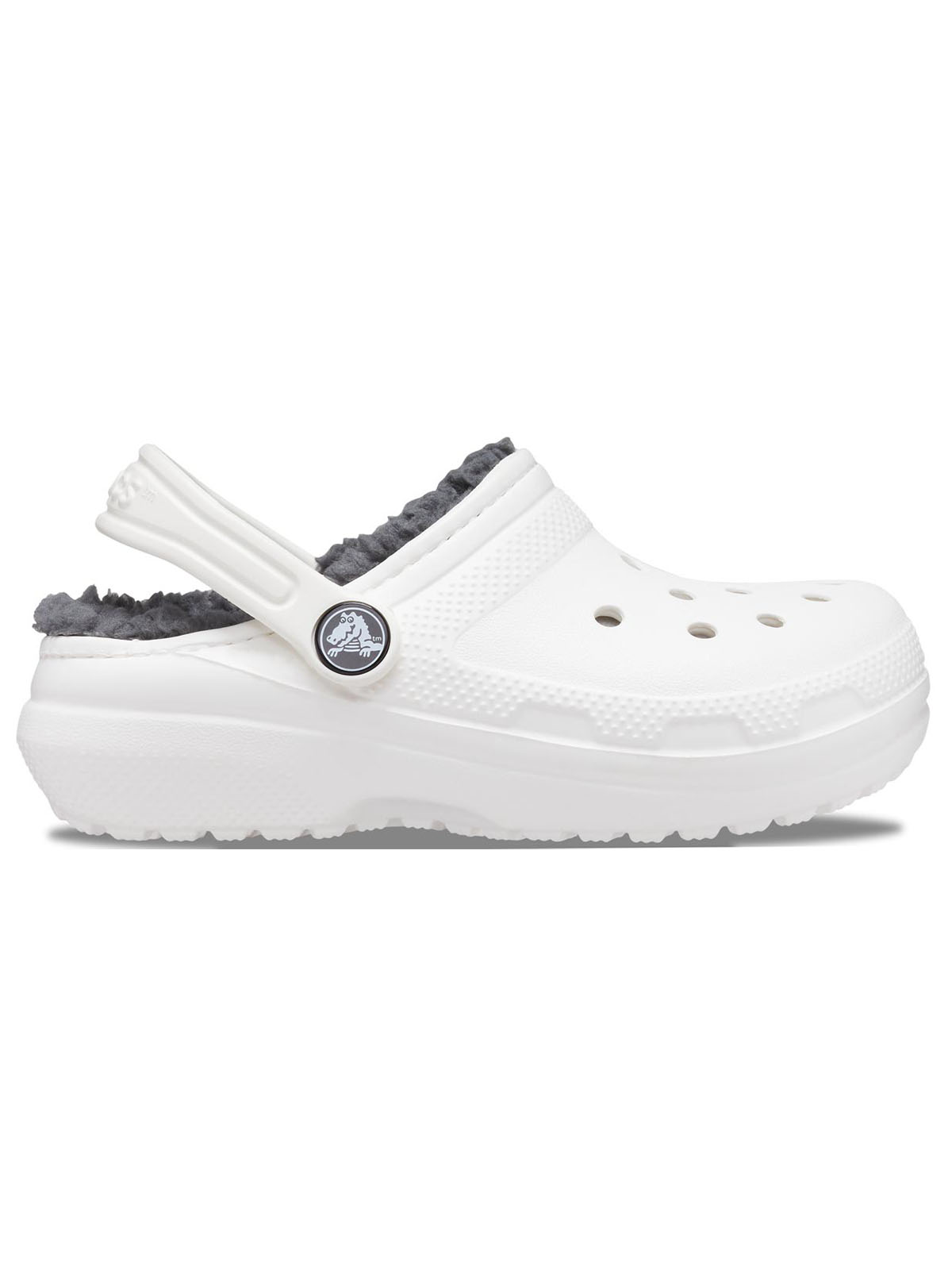 Zueco Infantil Niña Classic Lined Clog K Blanco Crocs