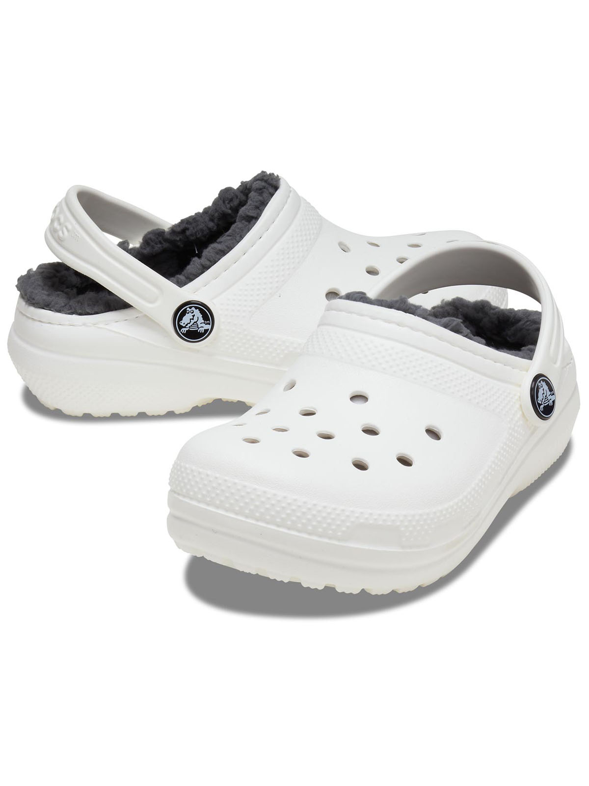 Zueco Infantil Niña Classic Lined Clog K Blanco Crocs