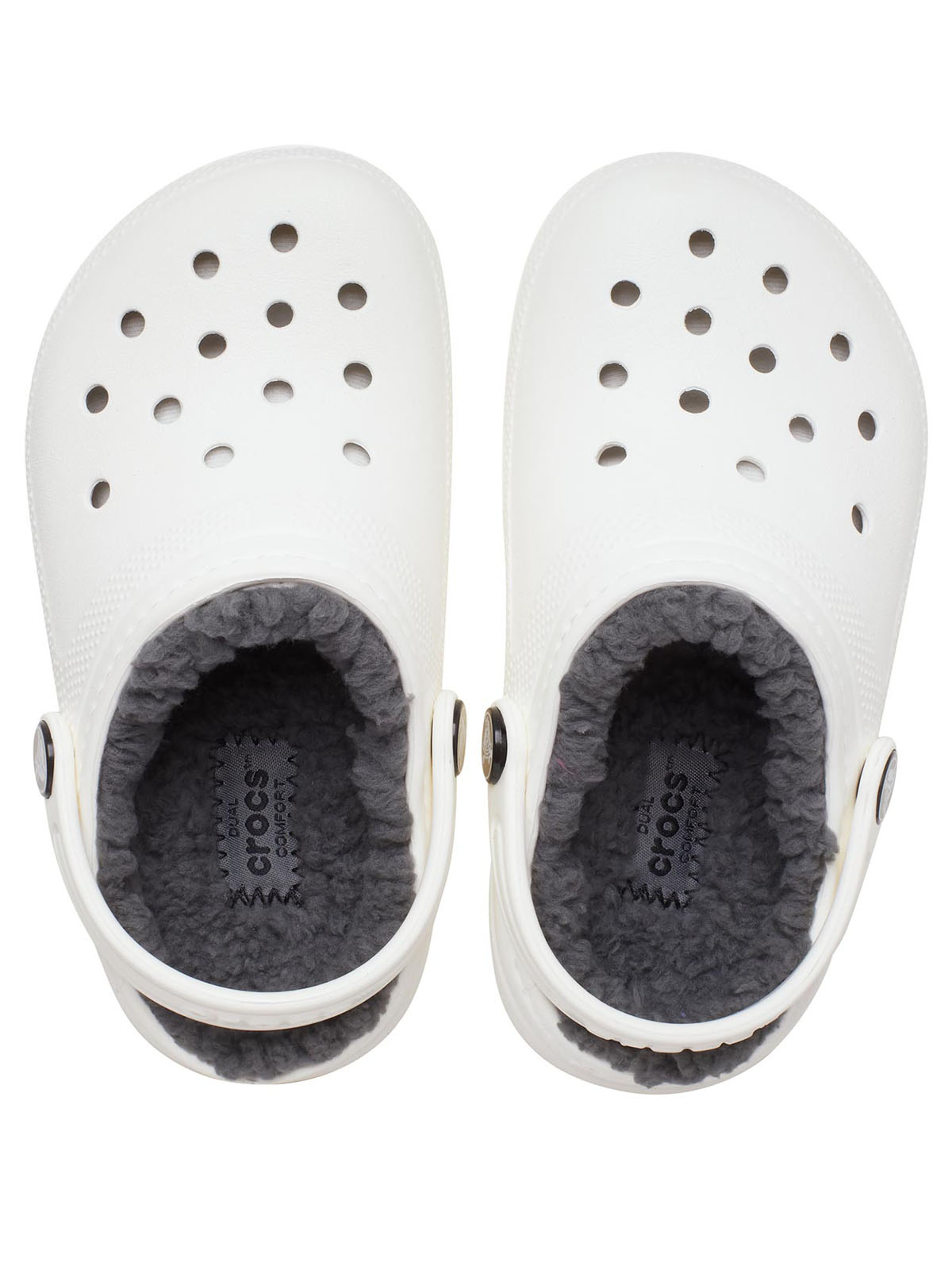 Zueco Infantil Niña Classic Lined Clog K Blanco Crocs