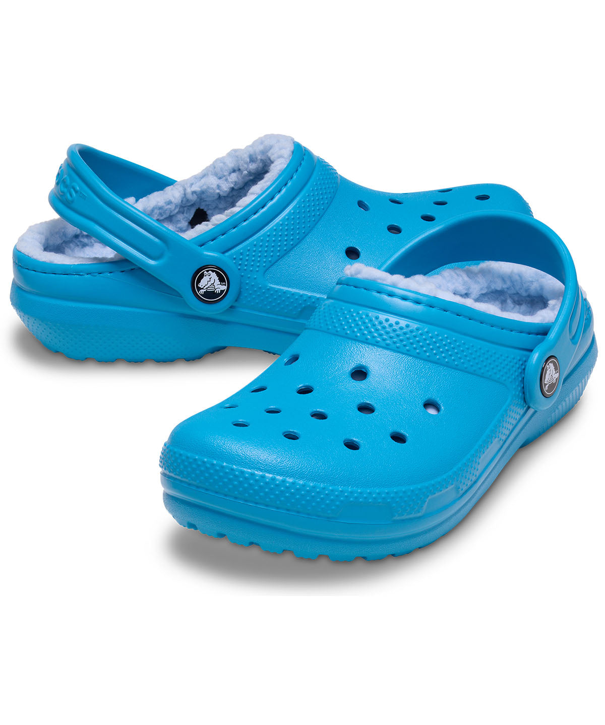 Zueco Niños Grandes Classic Lined Clog Azul Crocs
