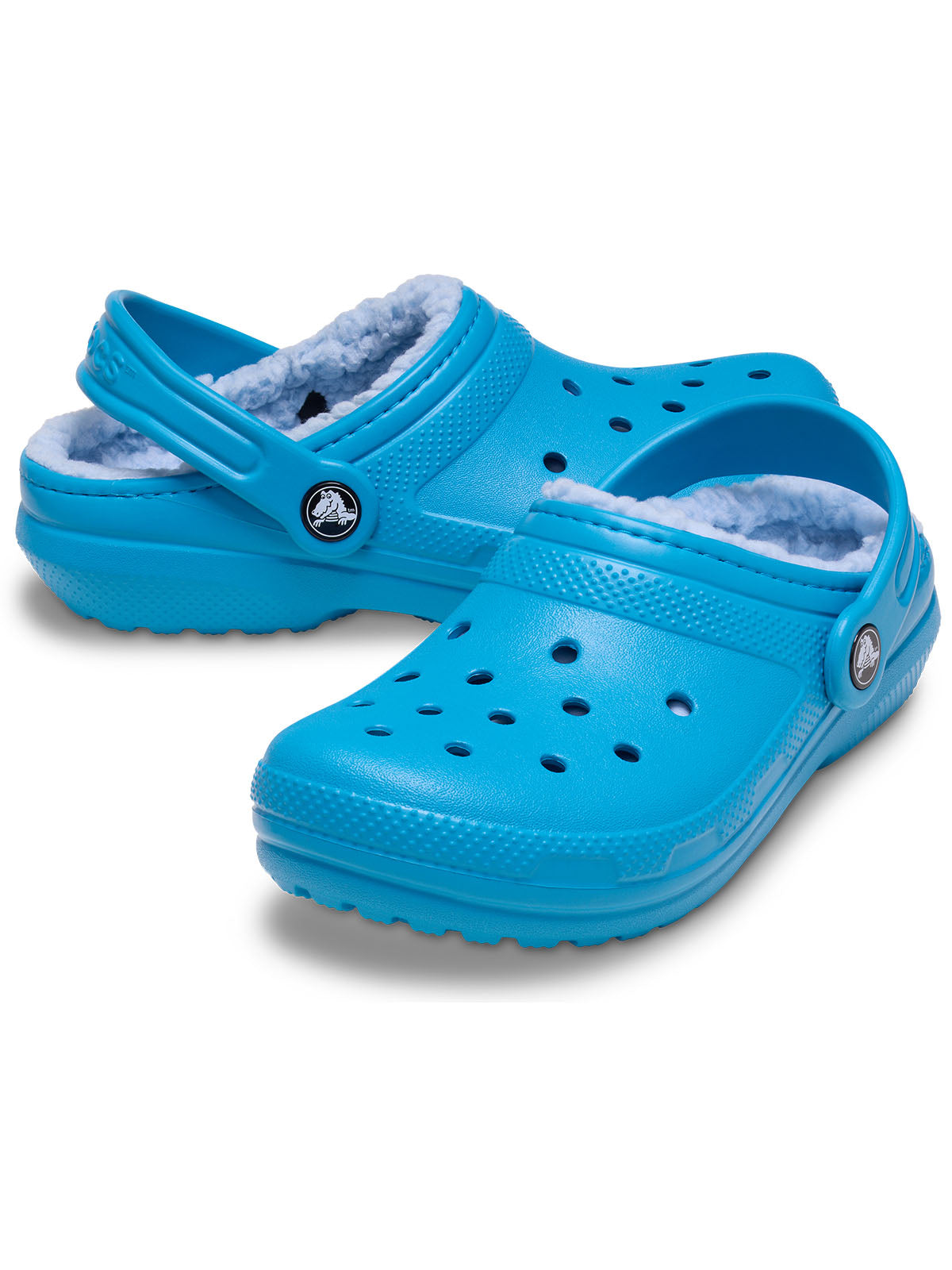 Zueco Niños Grandes Classic Lined Clog Azul Crocs