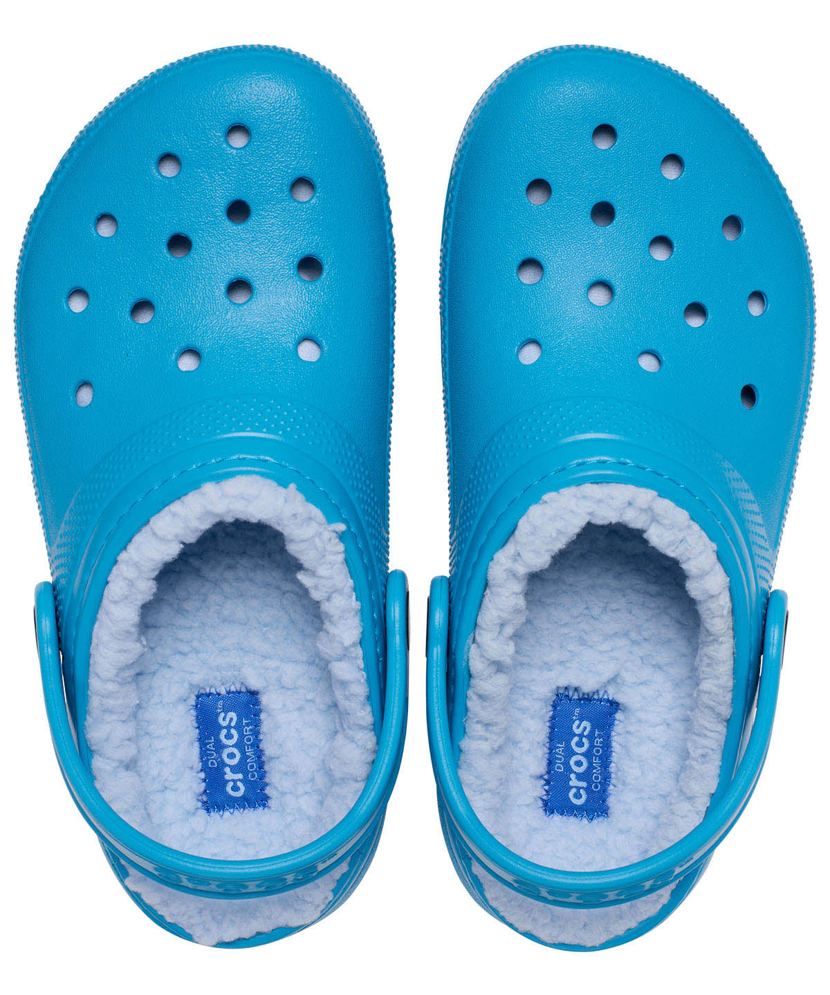 Zueco Niños Grandes Classic Lined Clog Azul Crocs
