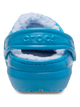 Zueco Niños Grandes Classic Lined Clog Azul Crocs