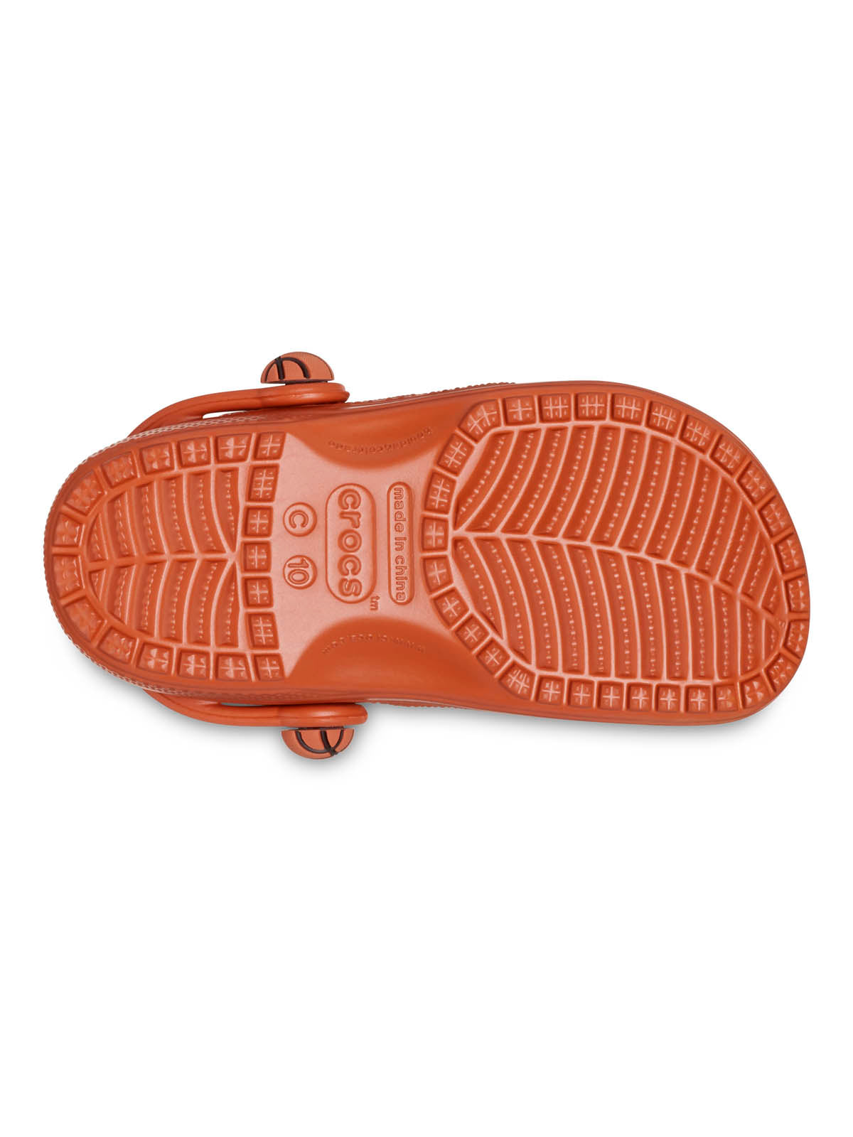 Zueco Niños Grandes Classic Clog Naranja Oscuro Crocs