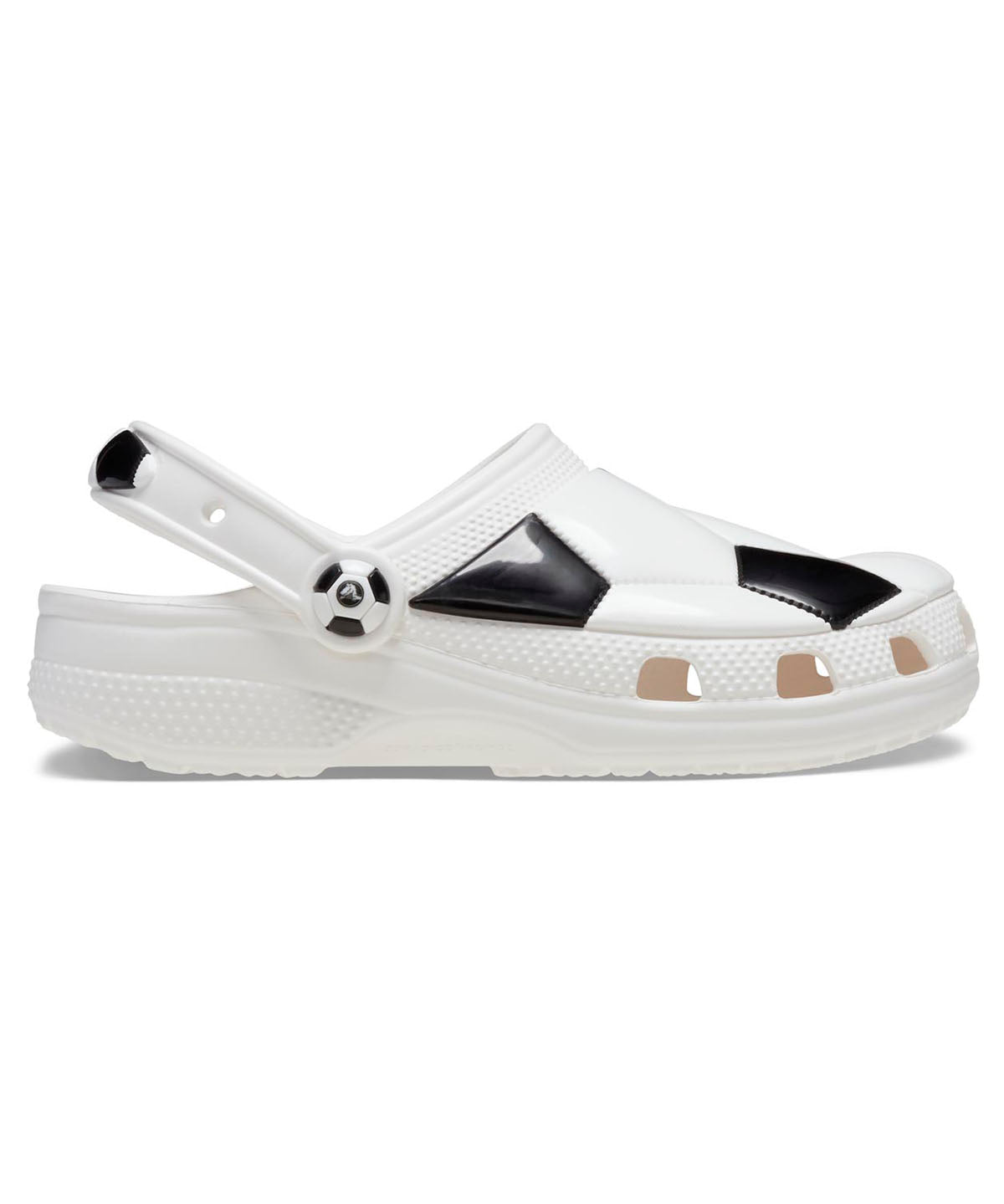 Zueco Infantil Niña Soccer Ball Clog K Blanco Crocs
