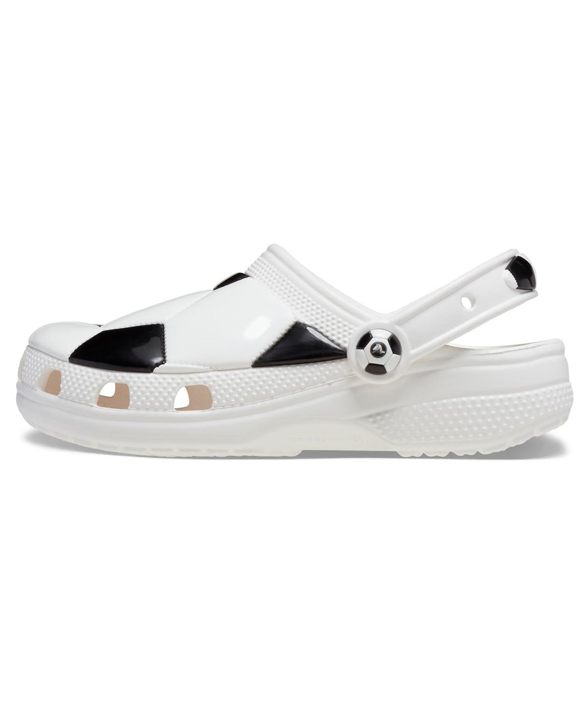 Zueco Infantil Niña Soccer Ball Clog K Blanco Crocs