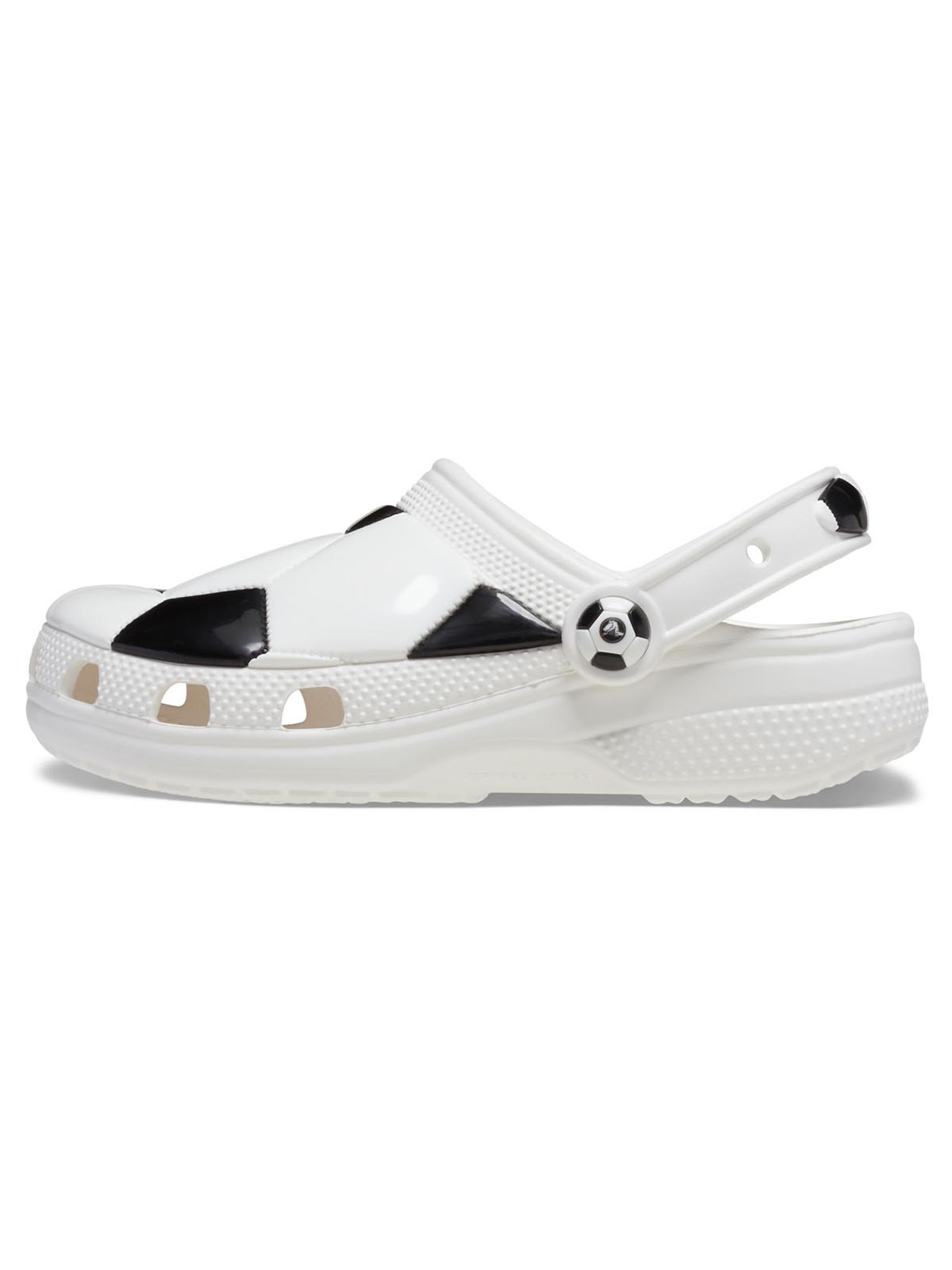 Zueco Infantil Niña Soccer Ball Clog K Blanco Crocs